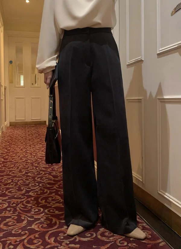 コーデュロイワイドスラックス | crushj | 詳細画像1