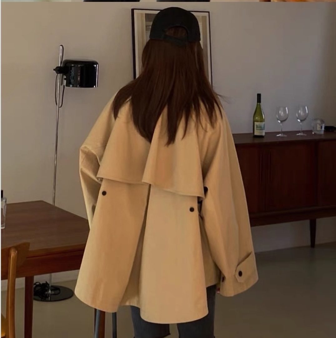 2WAYストラップラグランハーフトレンチコート | 詳細画像5