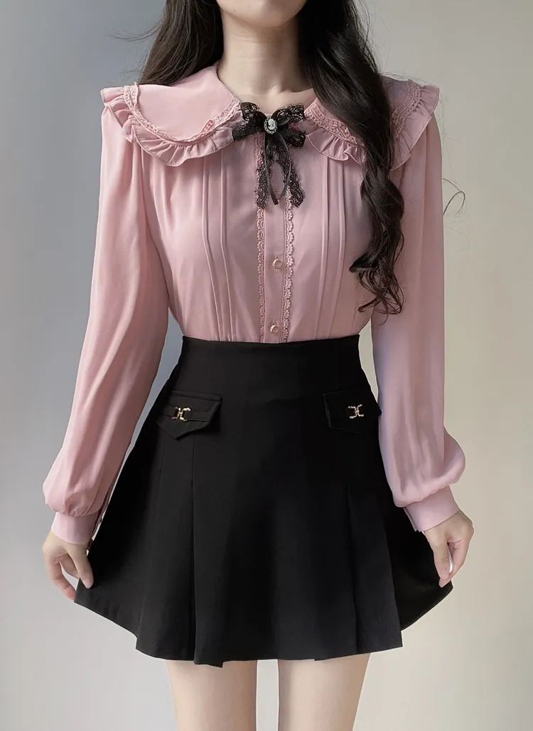【CHICLINE 】DOUBLIC SKIRT/プリーツスカート ストレッチミックスツイルプリーツスカート - スカート通販