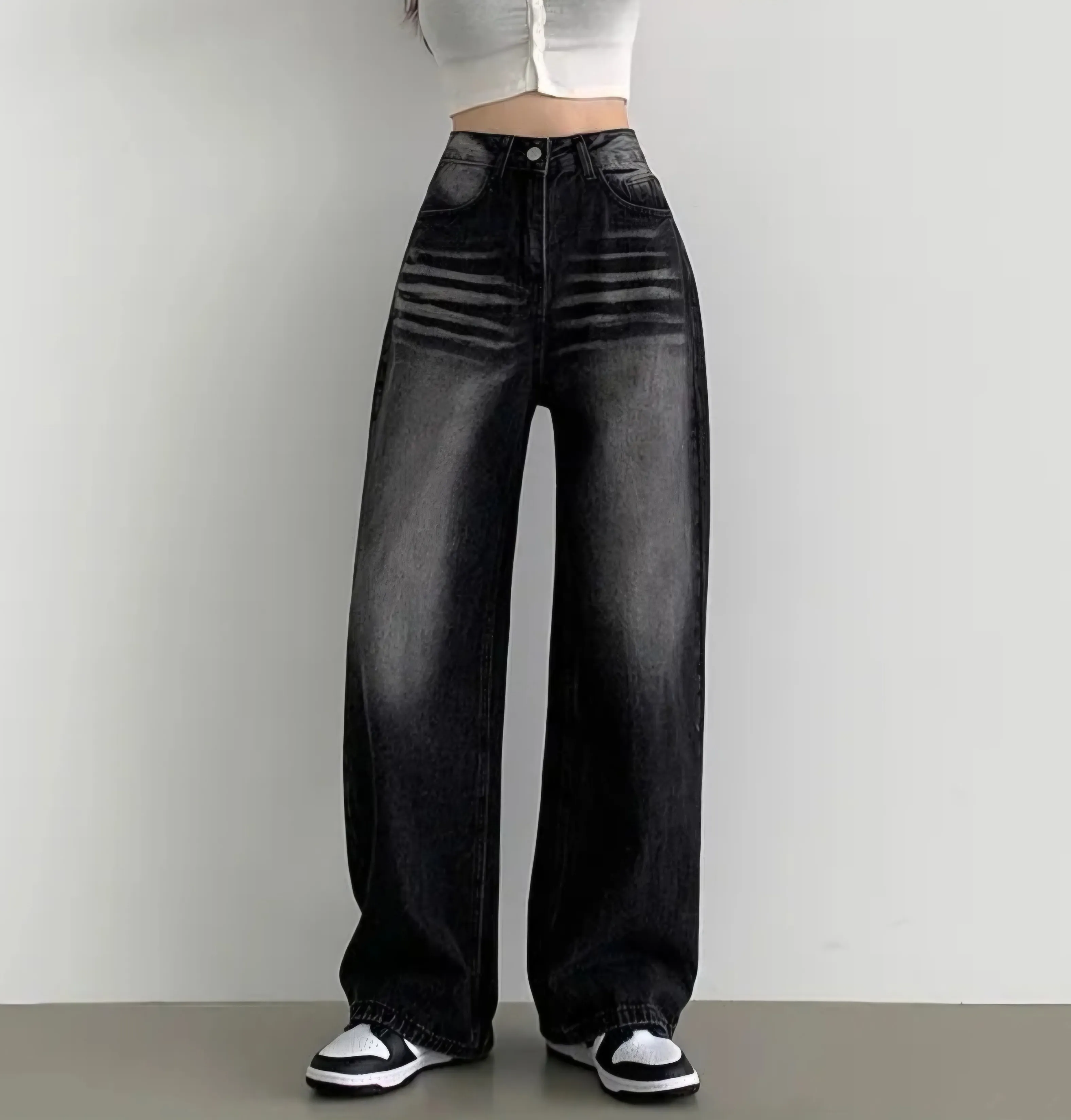 ビンテージウォッシングワイドデニムパンツ | 詳細画像1