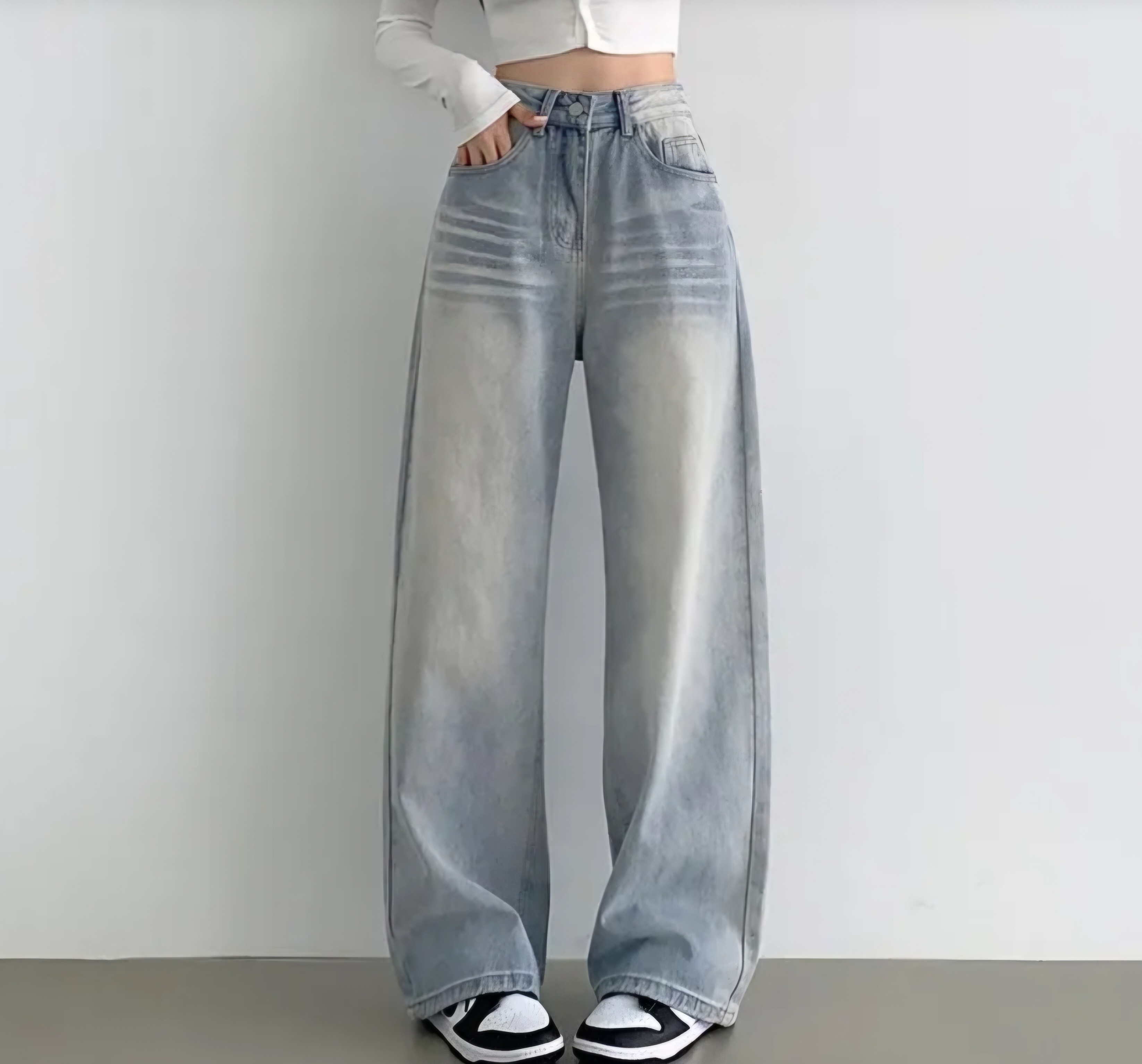 ビンテージウォッシングワイドデニムパンツ | 詳細画像5