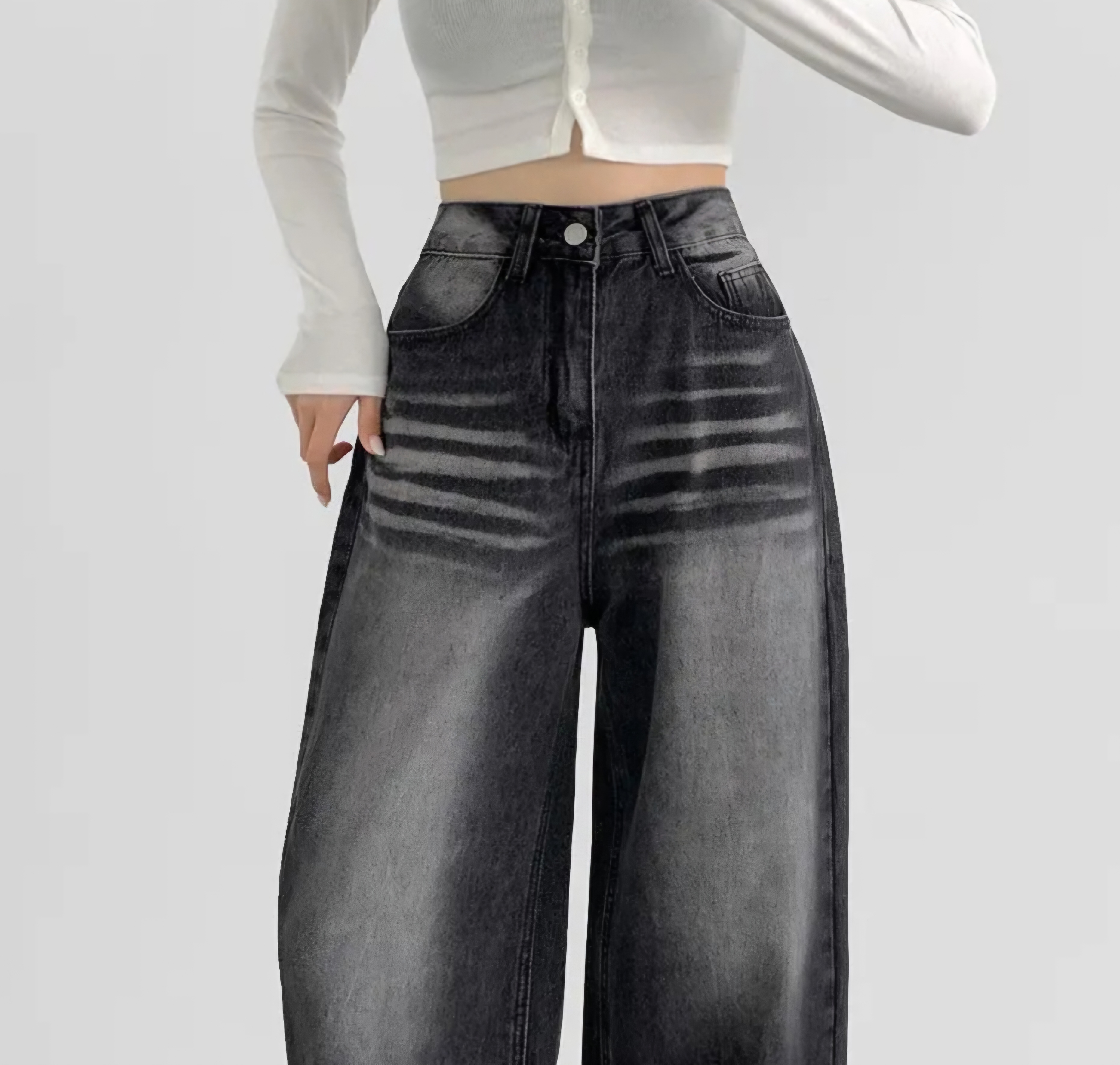 ビンテージウォッシングワイドデニムパンツ | 詳細画像7