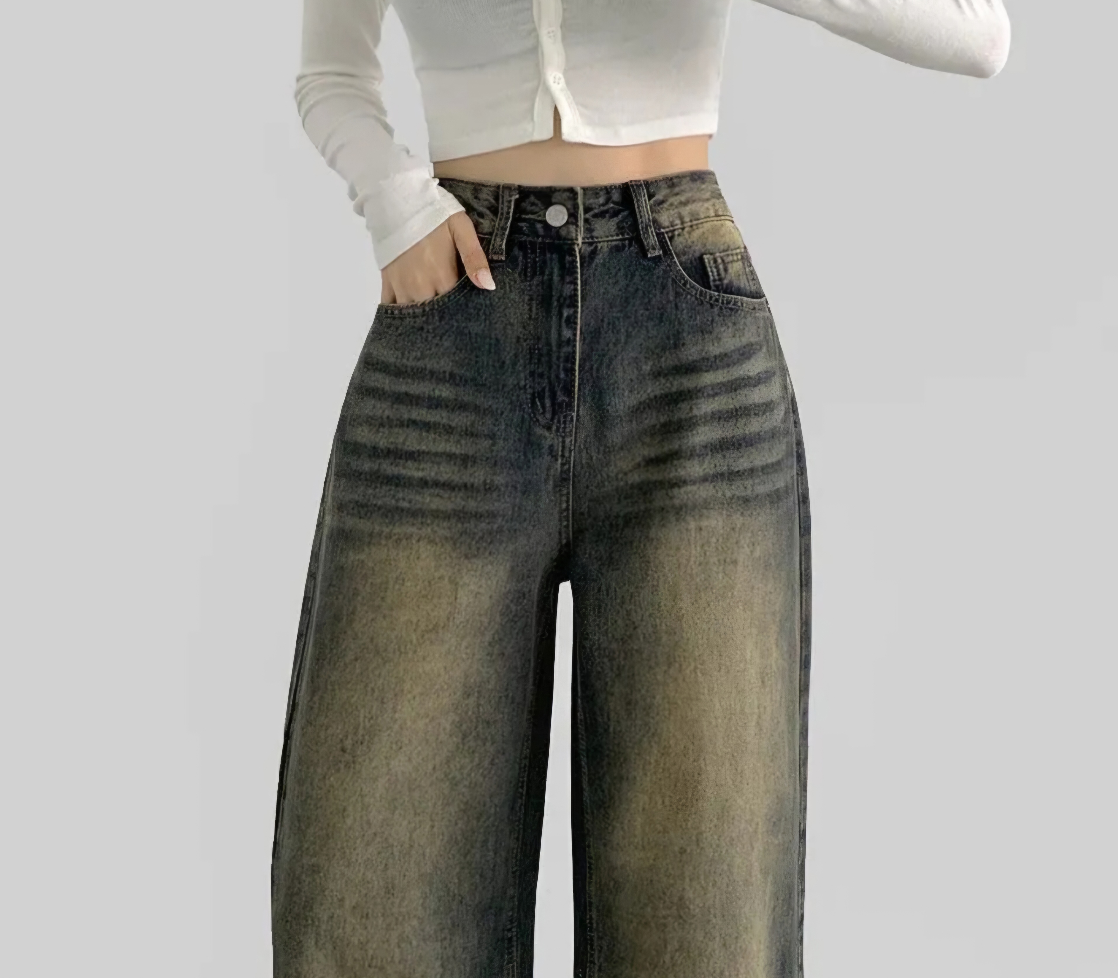 ビンテージウォッシングワイドデニムパンツ | 詳細画像11