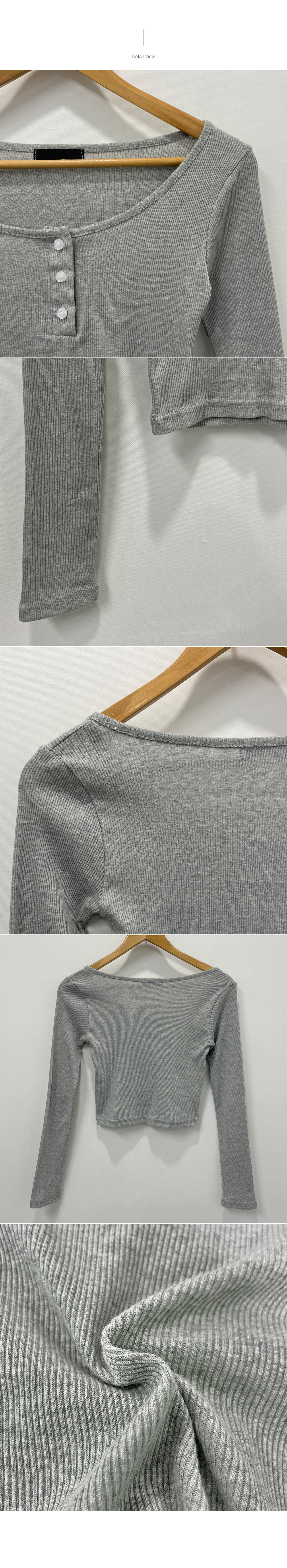 ヘンリーネックリブ長袖Tシャツ | 詳細画像15