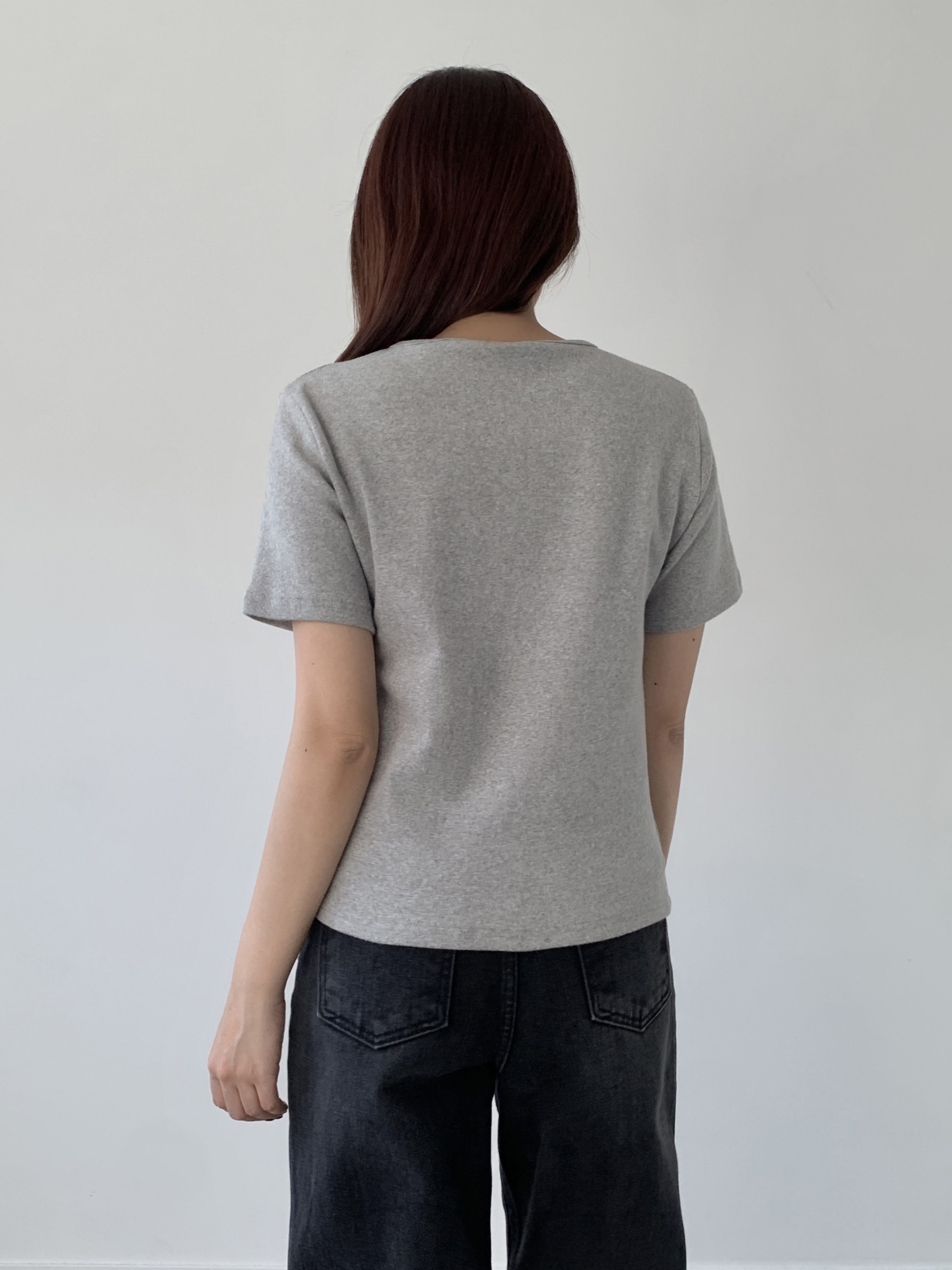 ピーチ起毛クロップド半袖Tシャツ | 詳細画像10