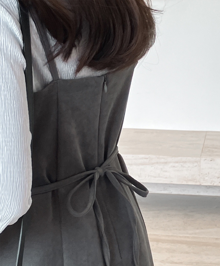 ピーチ起毛リボンVネックキャミワンピース | 詳細画像16