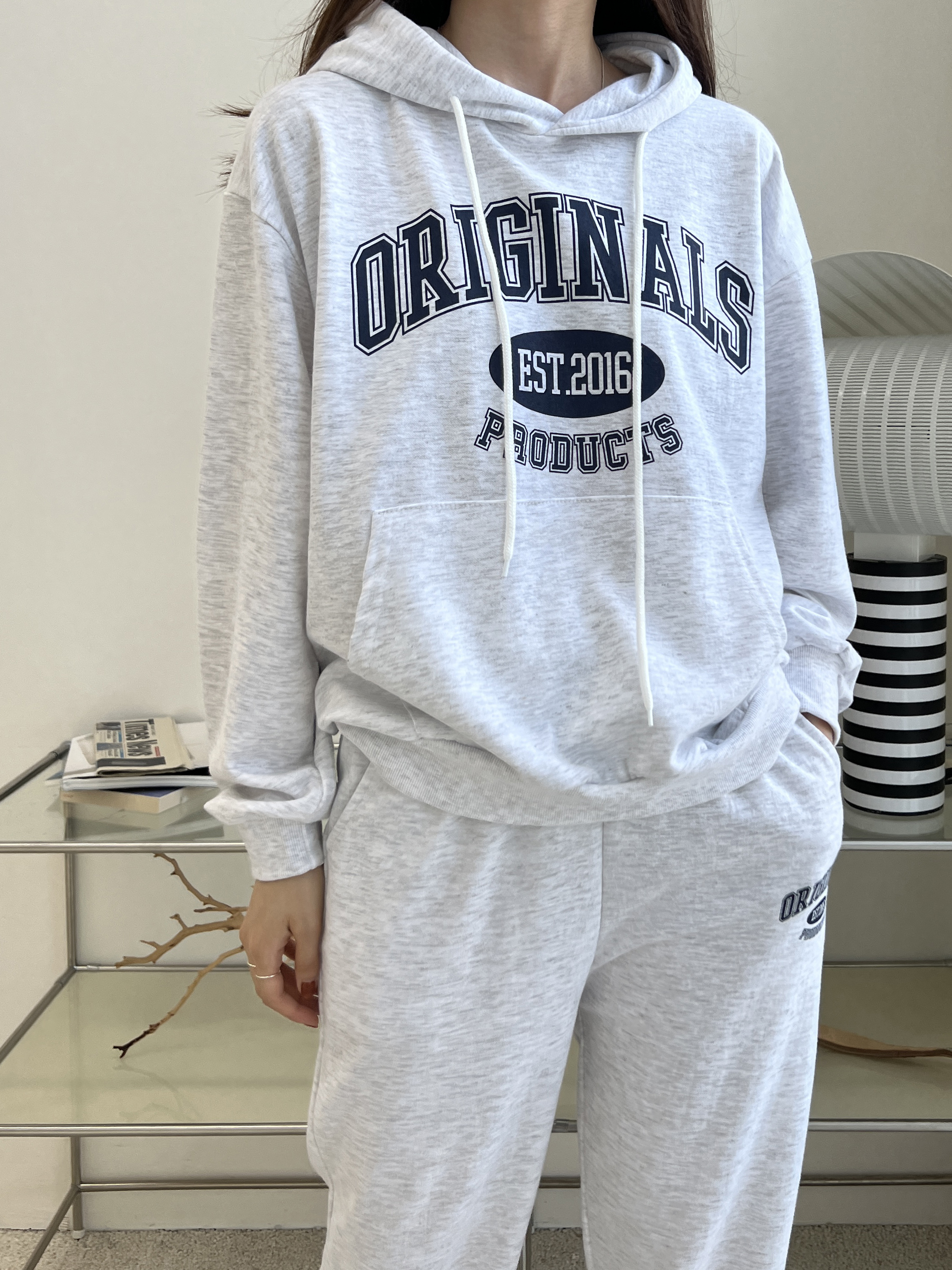 裏起毛ORIGINALSマフポケパーカー&ジョガーパンツSET | 詳細画像3