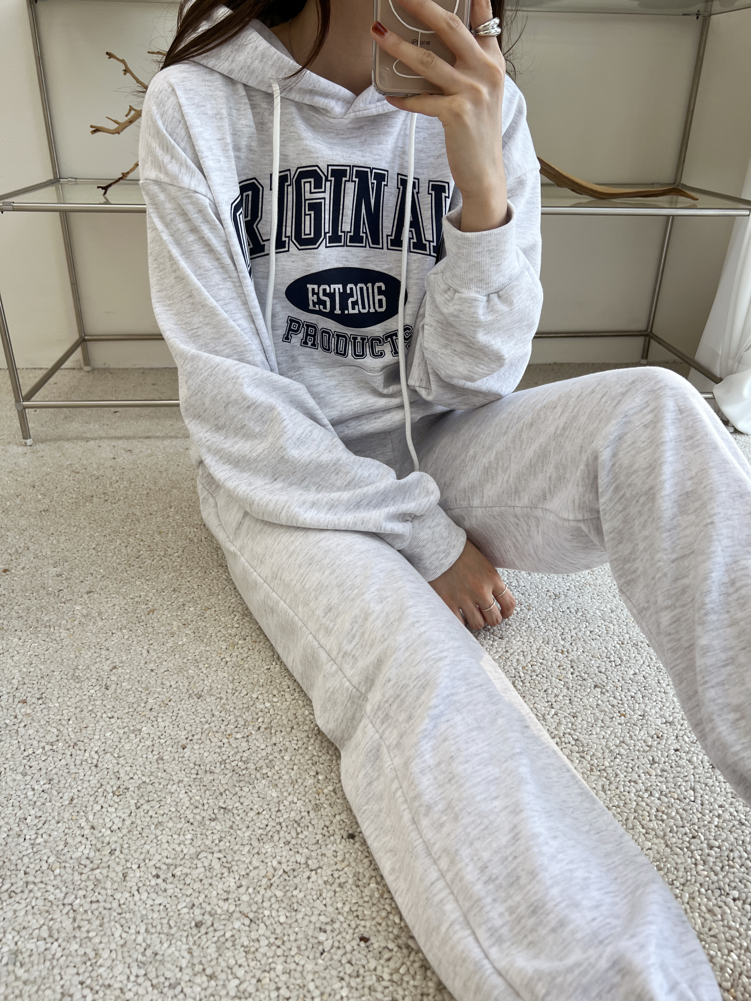 裏起毛ORIGINALSマフポケパーカー&ジョガーパンツSET | 詳細画像6