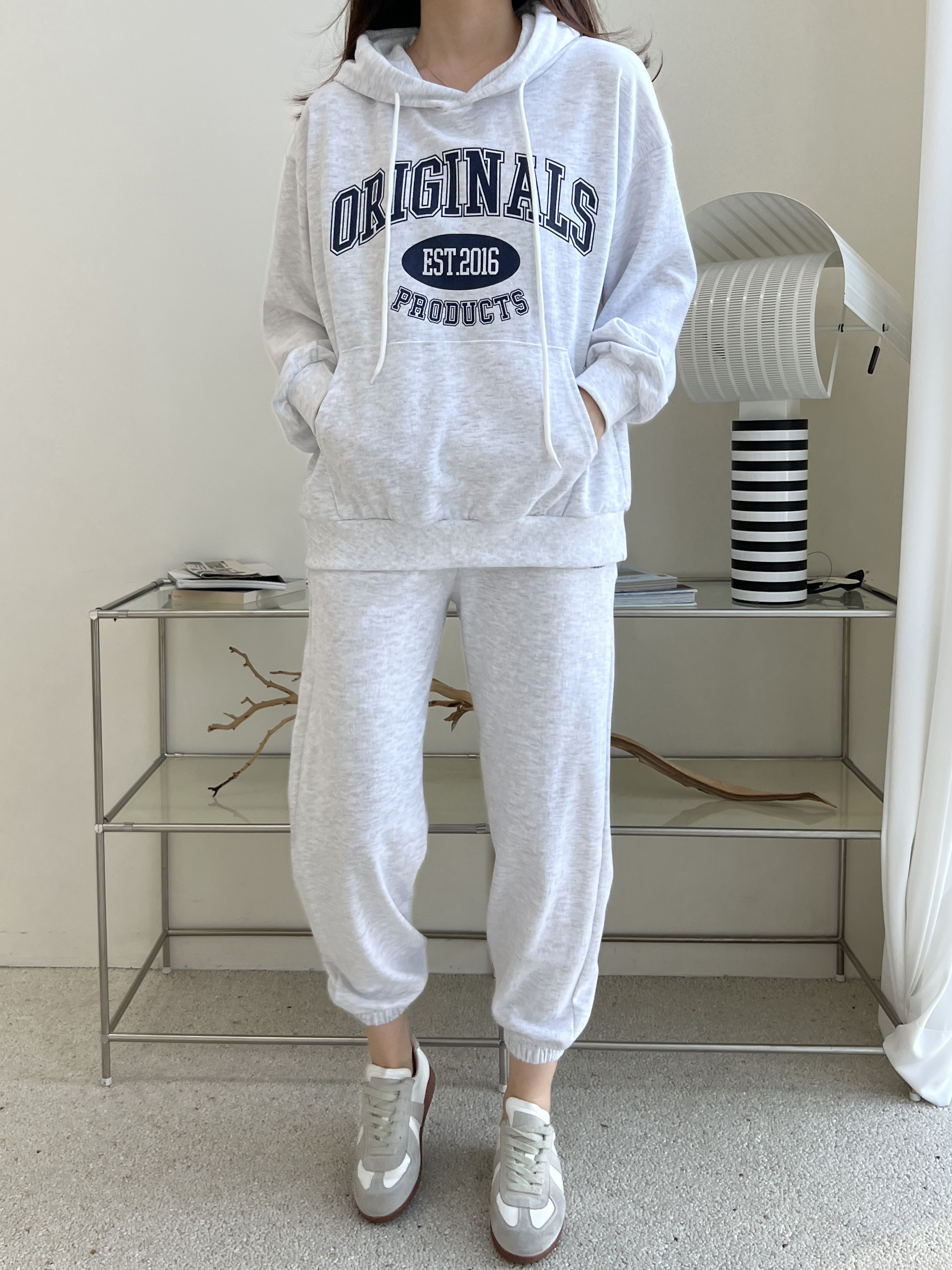 裏起毛ORIGINALSマフポケパーカー&ジョガーパンツSET | 詳細画像8