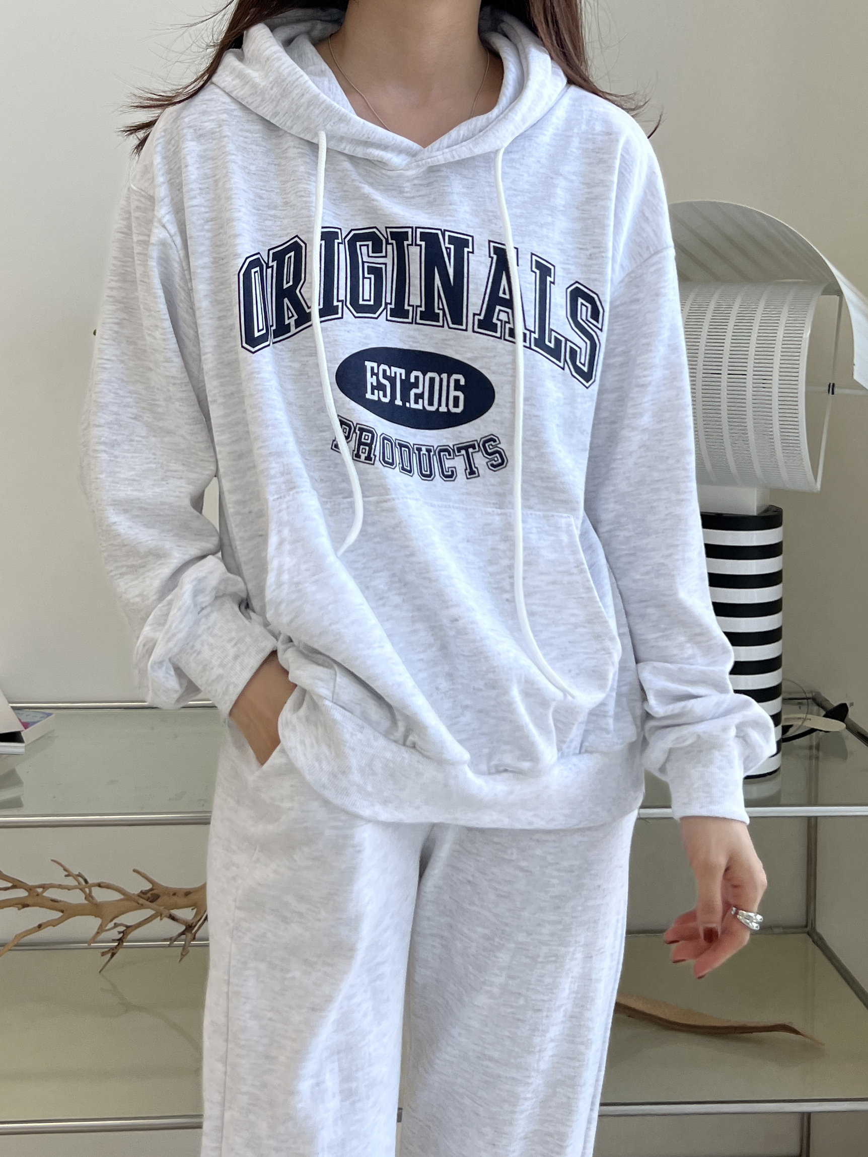 裏起毛ORIGINALSマフポケパーカー&ジョガーパンツSET | 詳細画像9