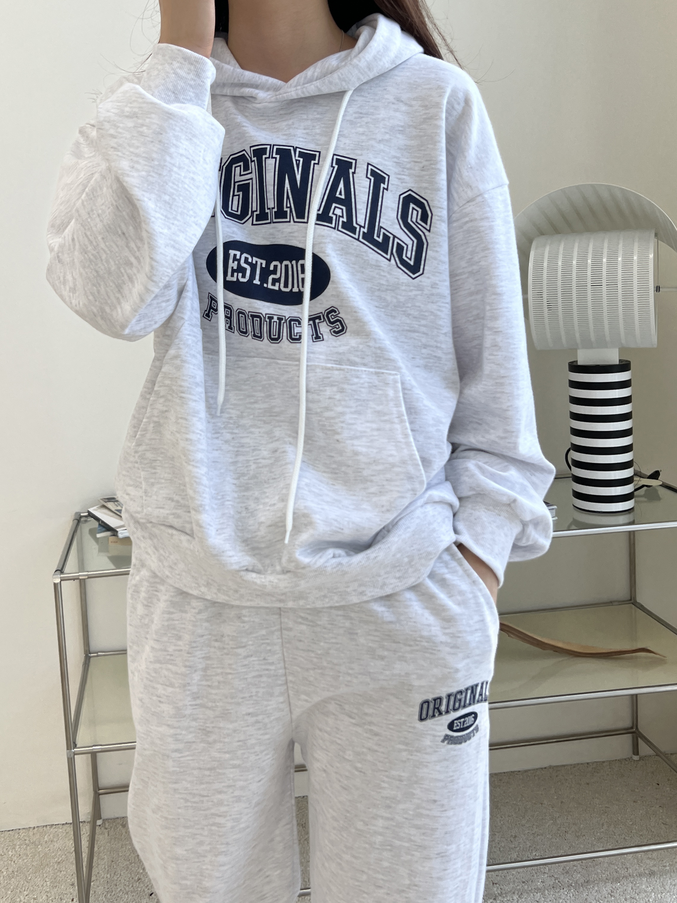 裏起毛ORIGINALSマフポケパーカー&ジョガーパンツSET | 詳細画像11