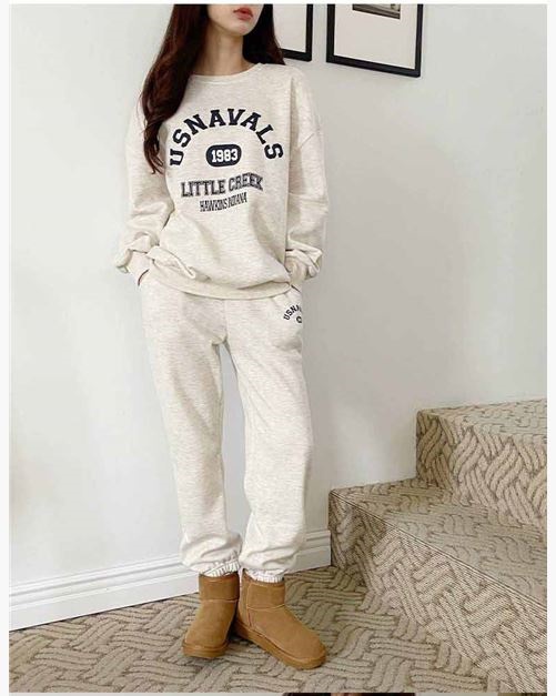 裏起毛USNAVALSスウェット&ドロストジョガーパンツSET | 詳細画像2