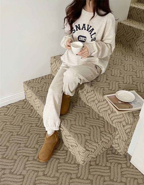 裏起毛USNAVALSスウェット&ドロストジョガーパンツSET | 詳細画像3