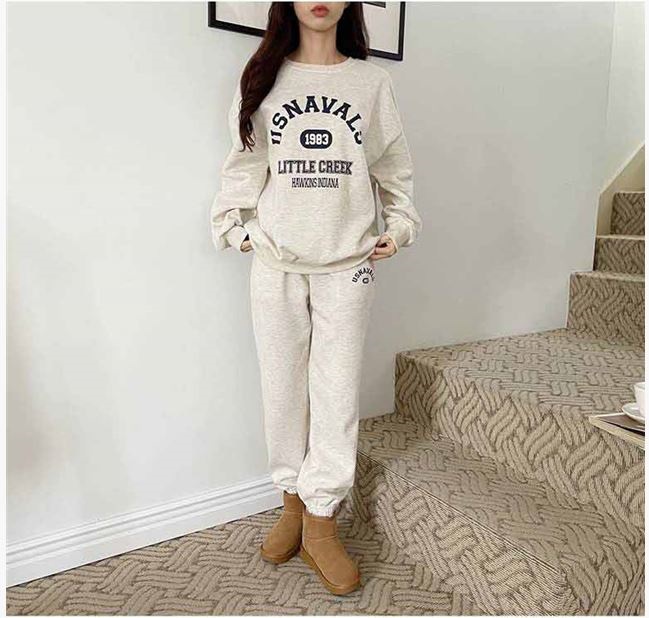 裏起毛USNAVALSスウェット&ドロストジョガーパンツSET | 詳細画像4