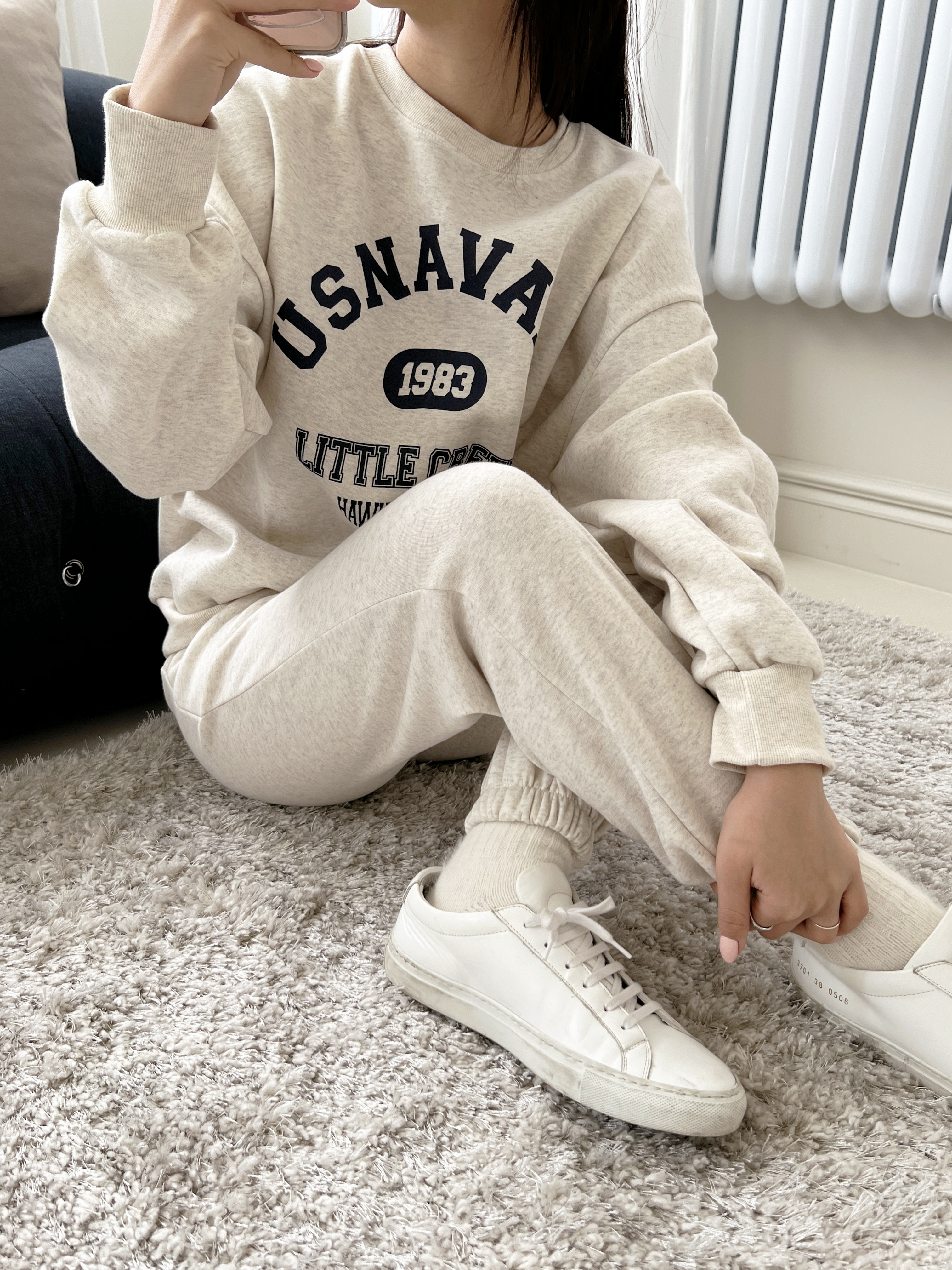 裏起毛USNAVALSスウェット&ドロストジョガーパンツSET | 詳細画像9