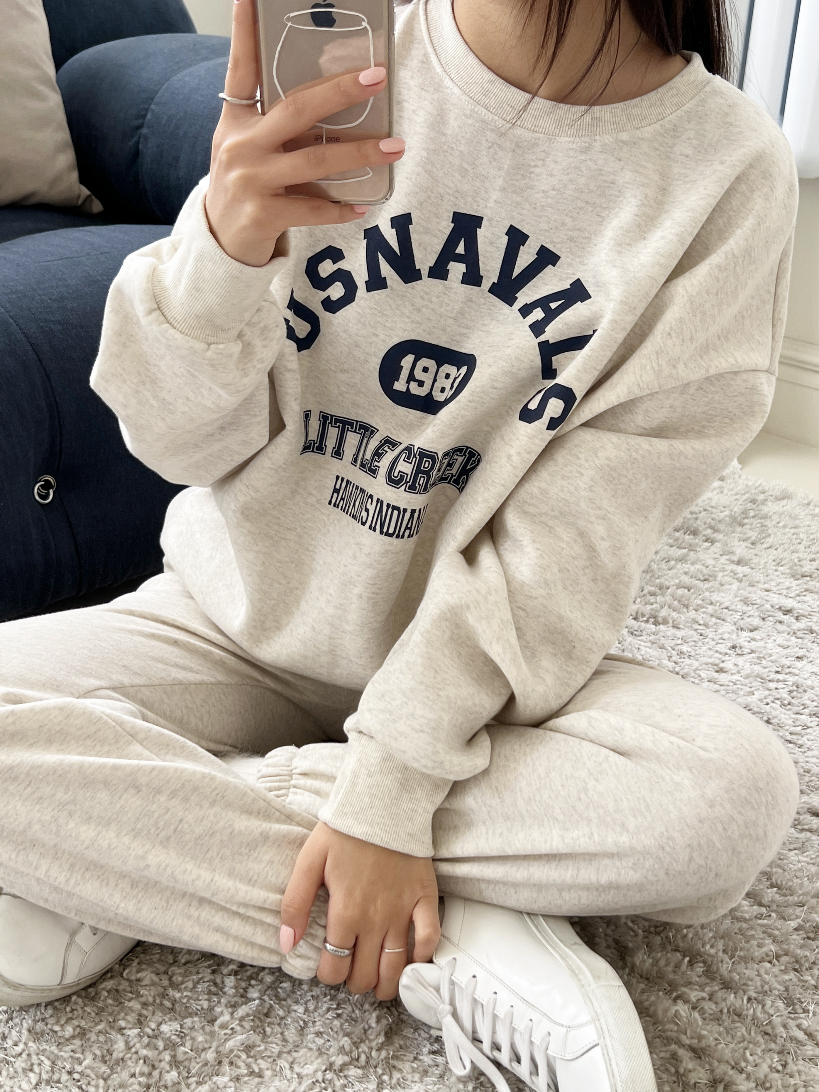 裏起毛USNAVALSスウェット&ドロストジョガーパンツSET | 詳細画像10