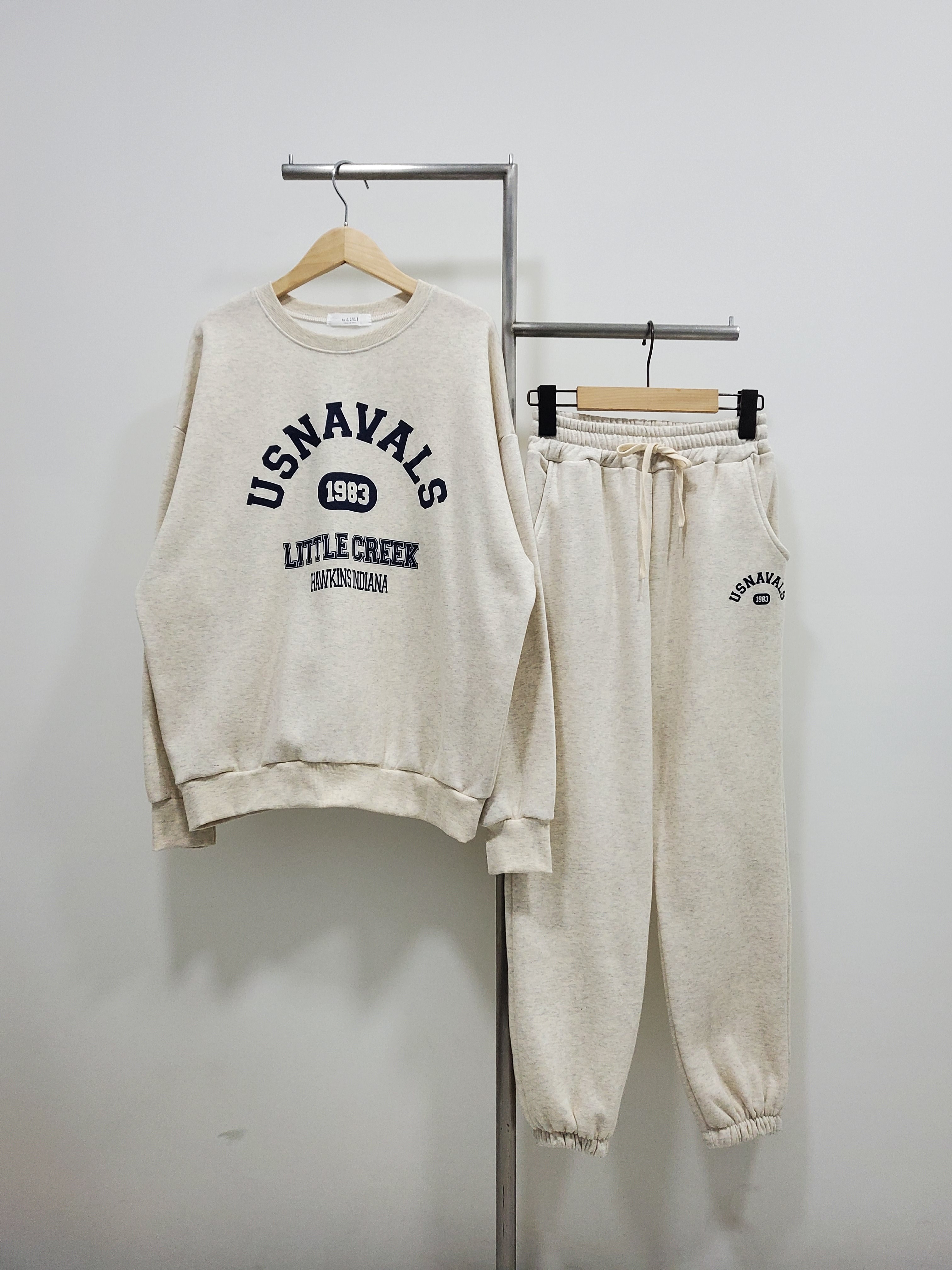 裏起毛USNAVALSスウェット&ドロストジョガーパンツSET | 詳細画像11