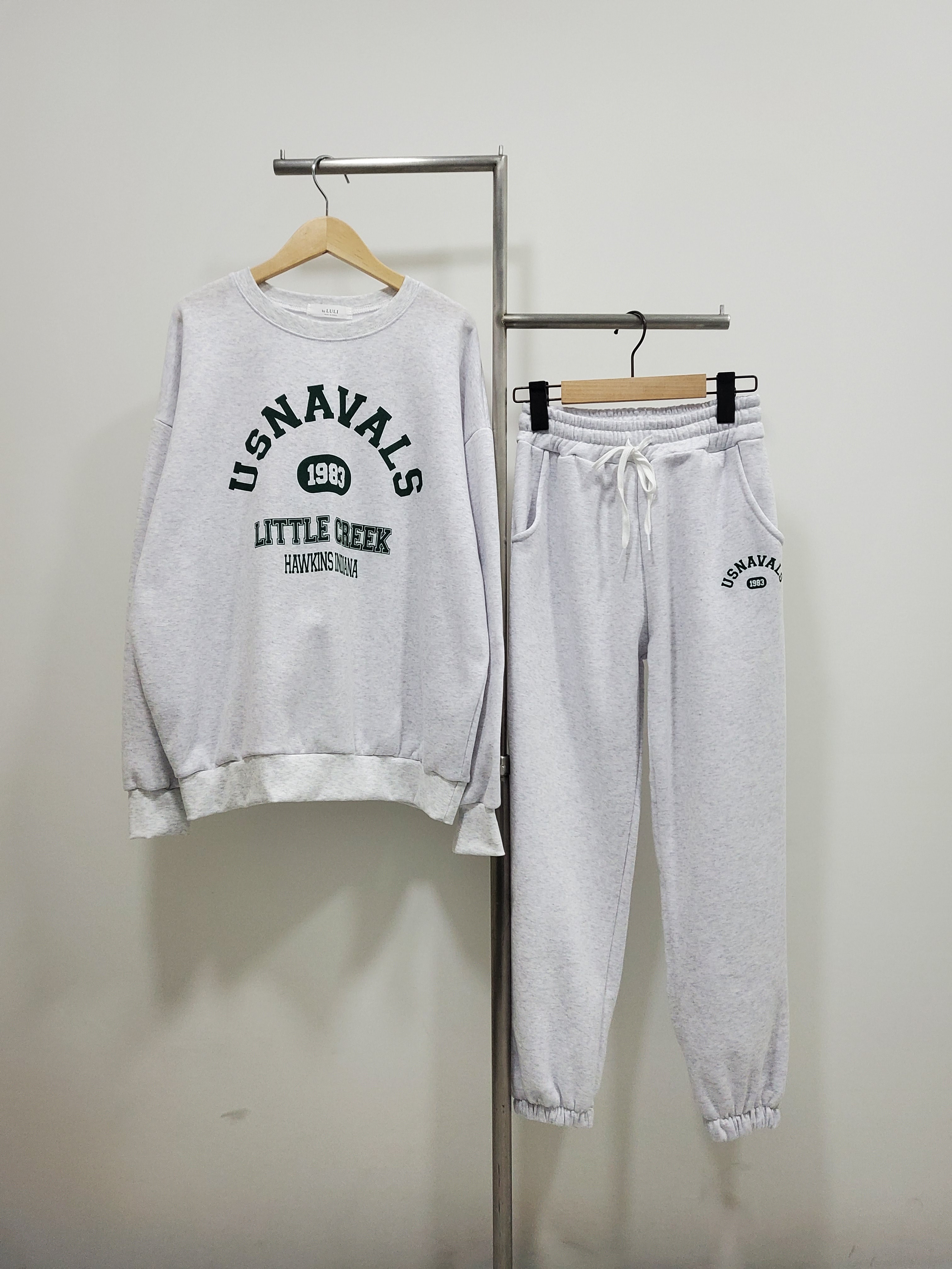 裏起毛USNAVALSスウェット&ドロストジョガーパンツSET | 詳細画像12