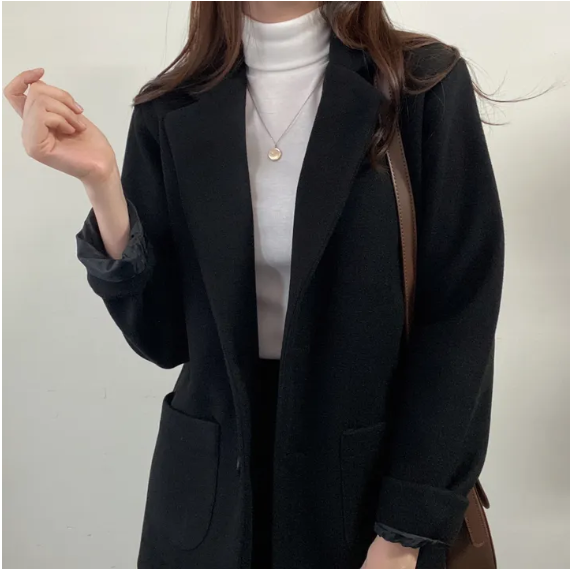 キルティング裏地ウール混ミドルジャケット | 詳細画像15