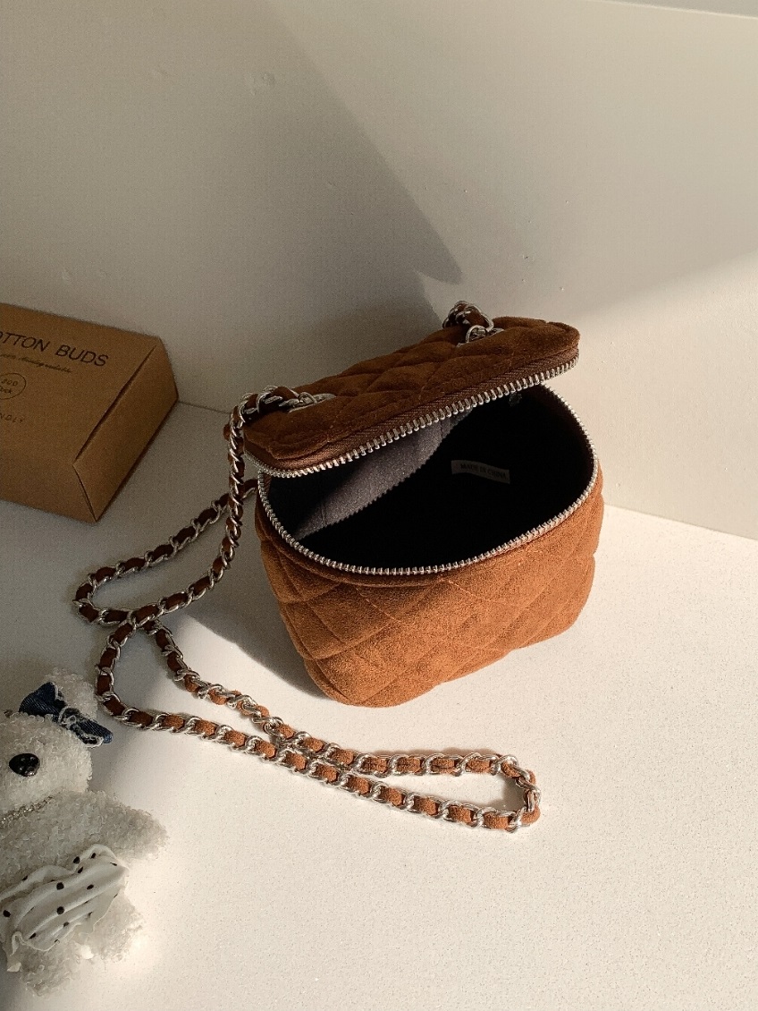 スエード調キルティングバニティショルダーバッグ | 詳細画像12