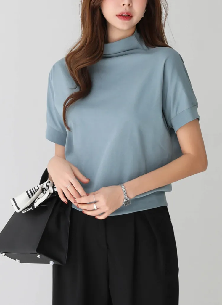 ハーフネック半袖Tシャツ | pippin | 詳細画像1