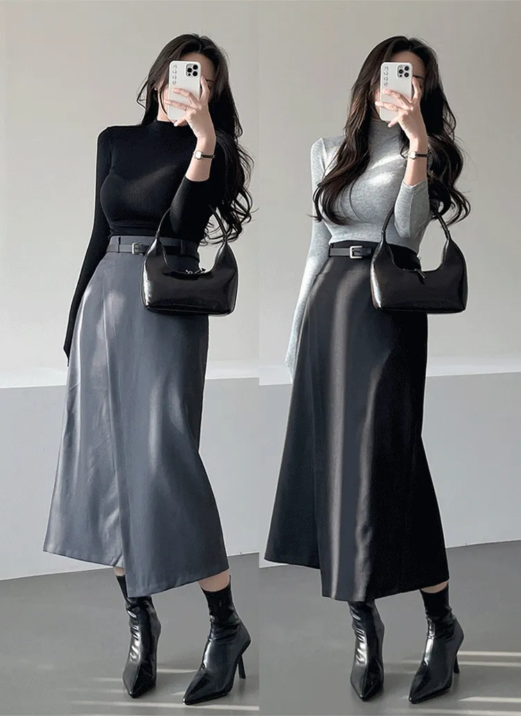 アンバランススリットロングスカート | ganadaran | 詳細画像1