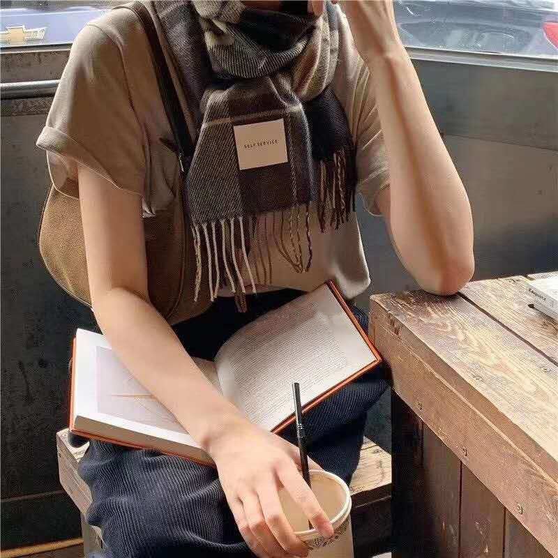 ラベルチェックフリンジマフラー | 詳細画像10