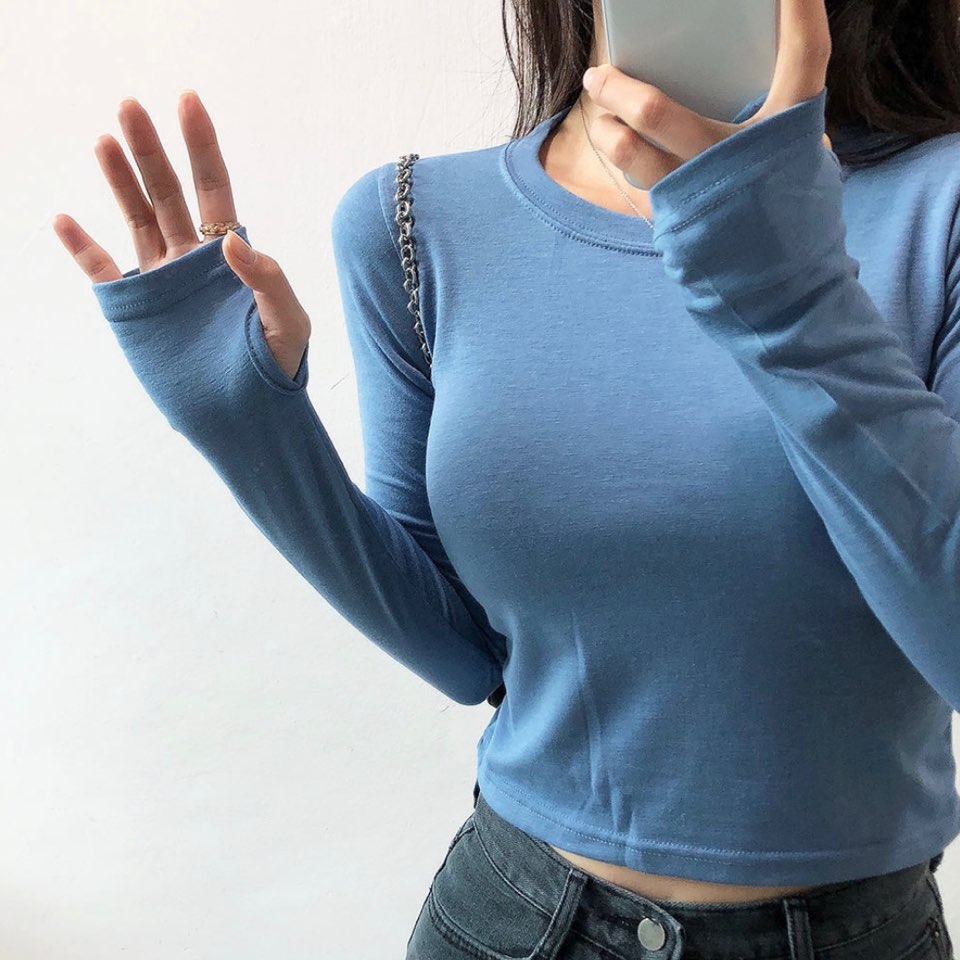 サムホールスリム長袖Tシャツ | 詳細画像8