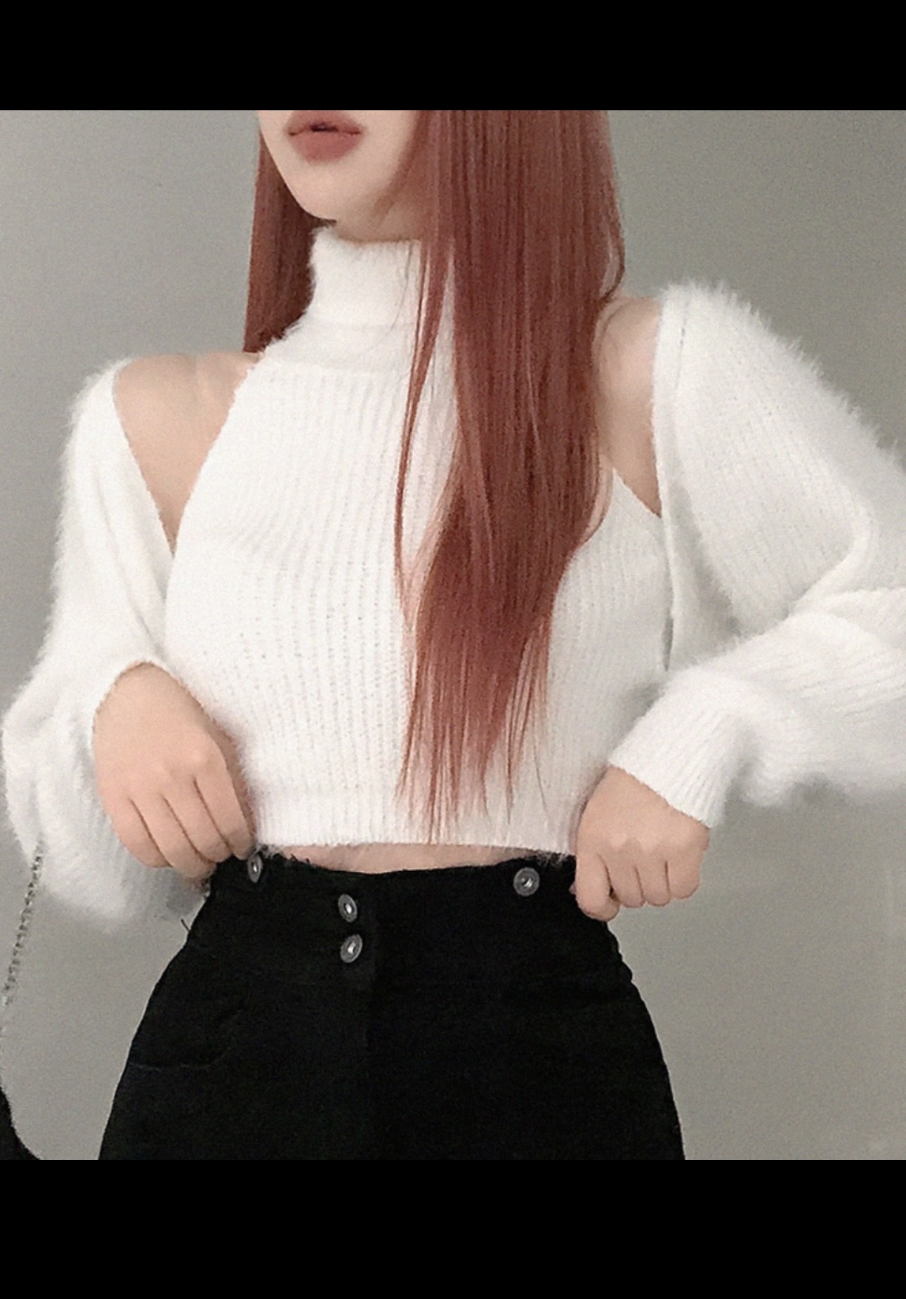 ファータッチニットハイネックノースリーブ&ボレロSET | 詳細画像3