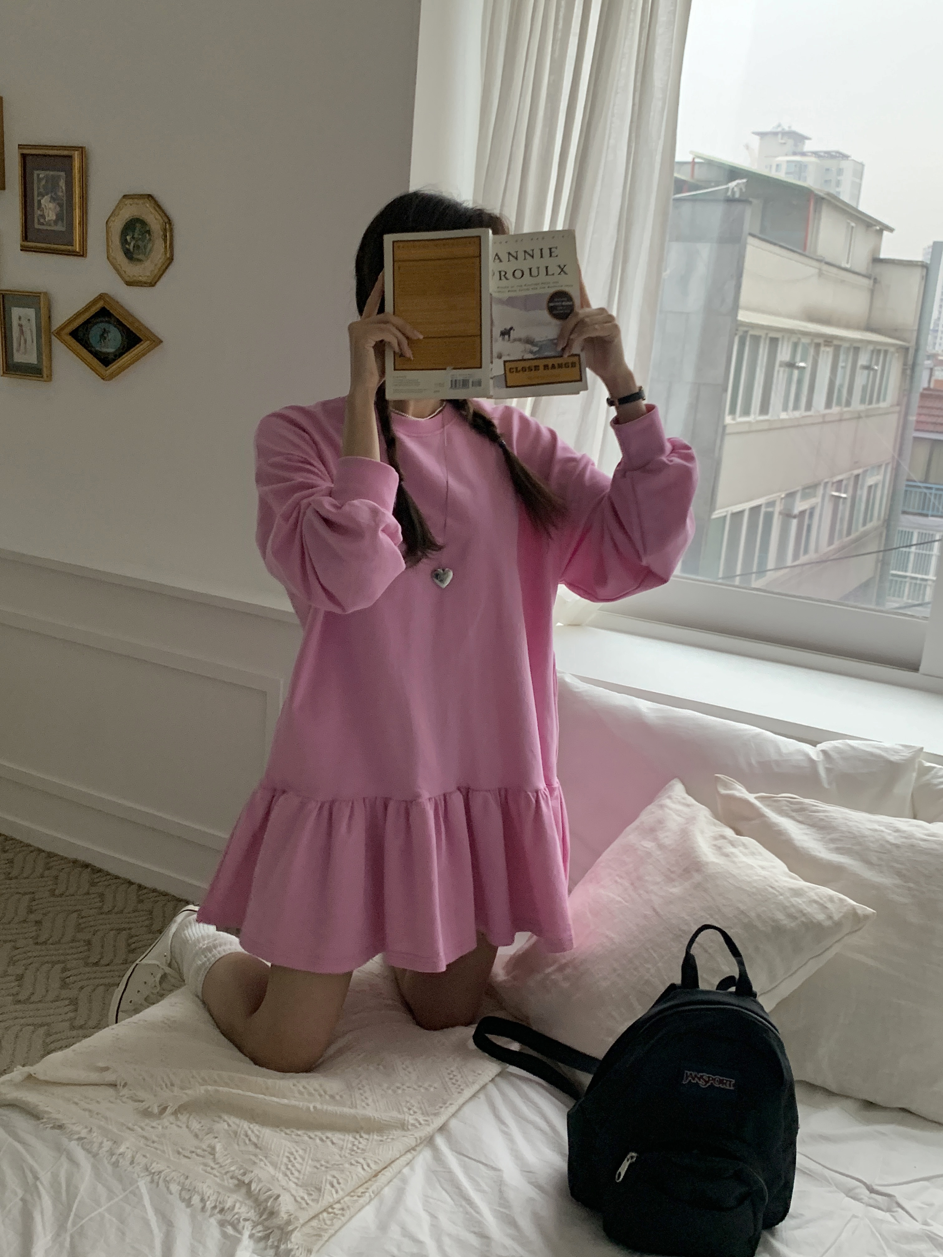 両起毛フレアヘムスウェットミニワンピース | 詳細画像6