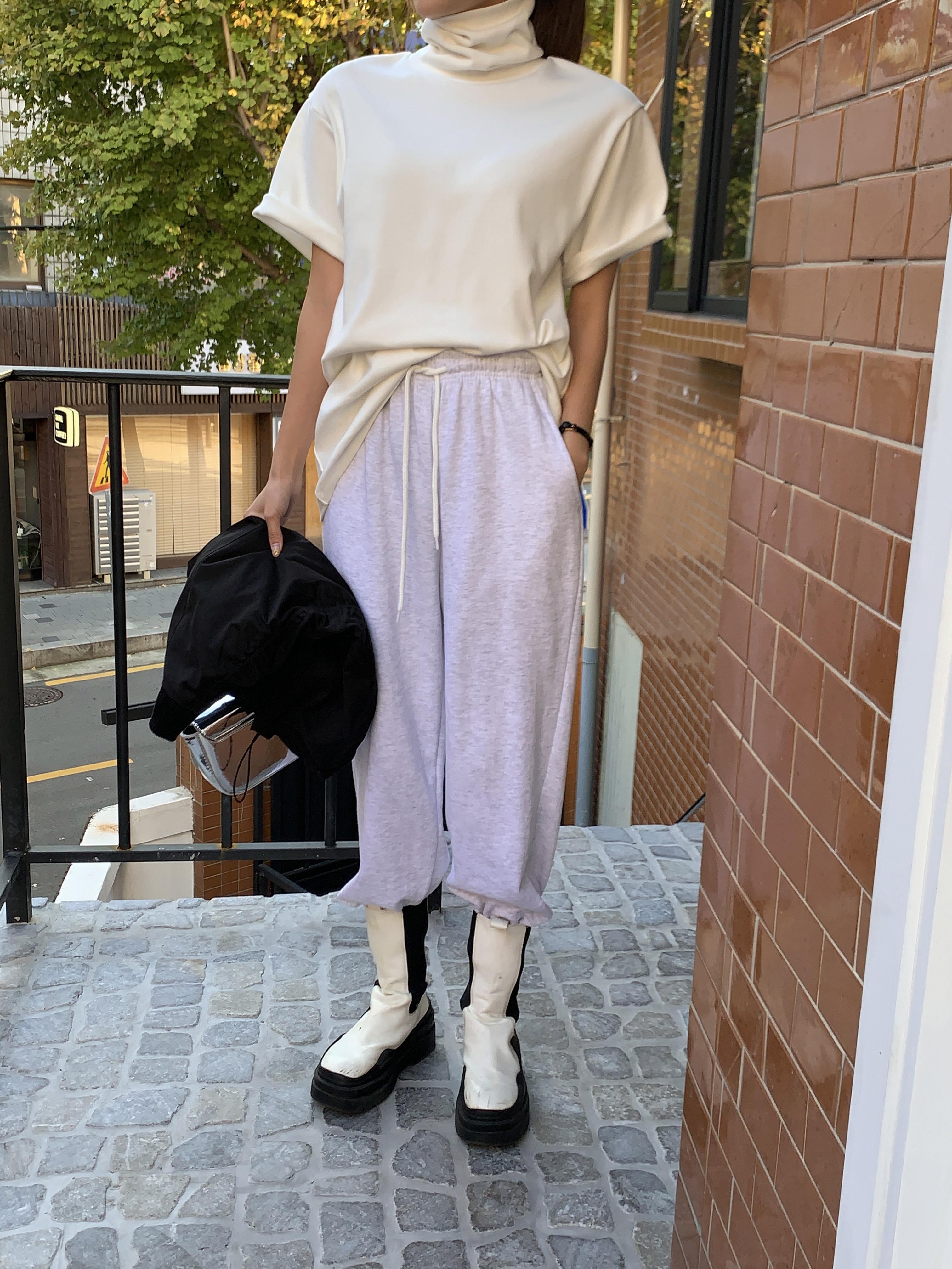 ハイネックルーズ半袖Tシャツ | 詳細画像19