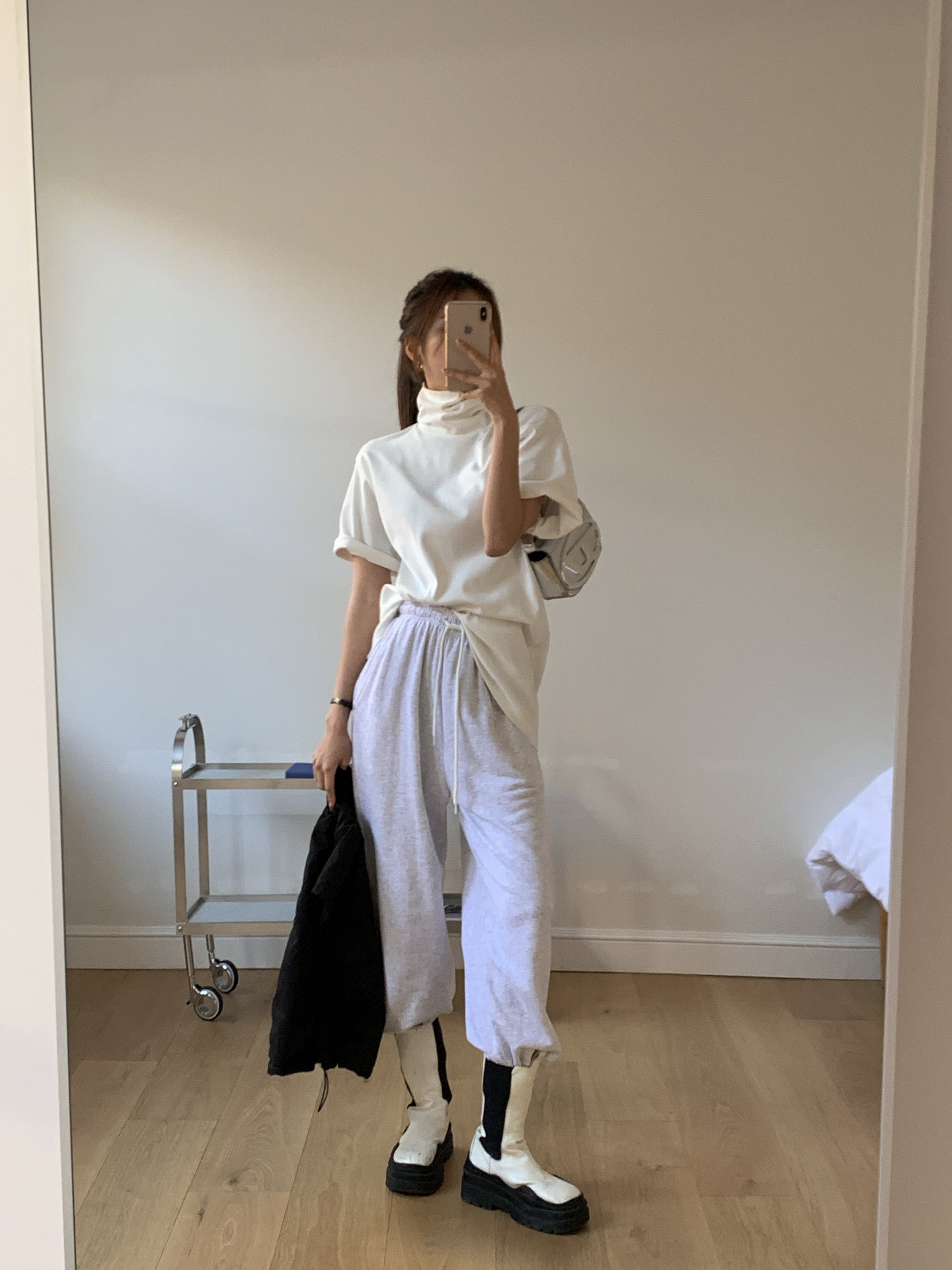 ハイネックルーズ半袖Tシャツ | 詳細画像20