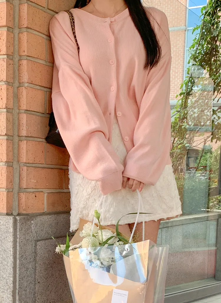 ルーズラウンドネックニットカーディガン | magle | 詳細画像1