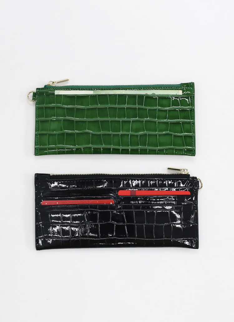 エナメルレザーカードウォレット | whosbag | 詳細画像1
