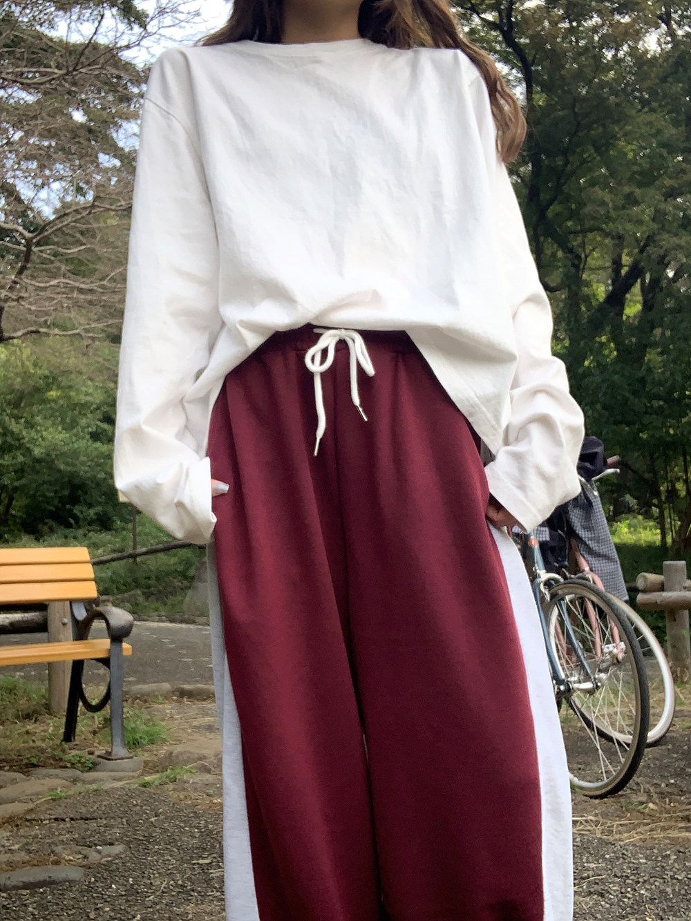 2TYPE配色2WAYサイドタックスウェットパンツ | 詳細画像4