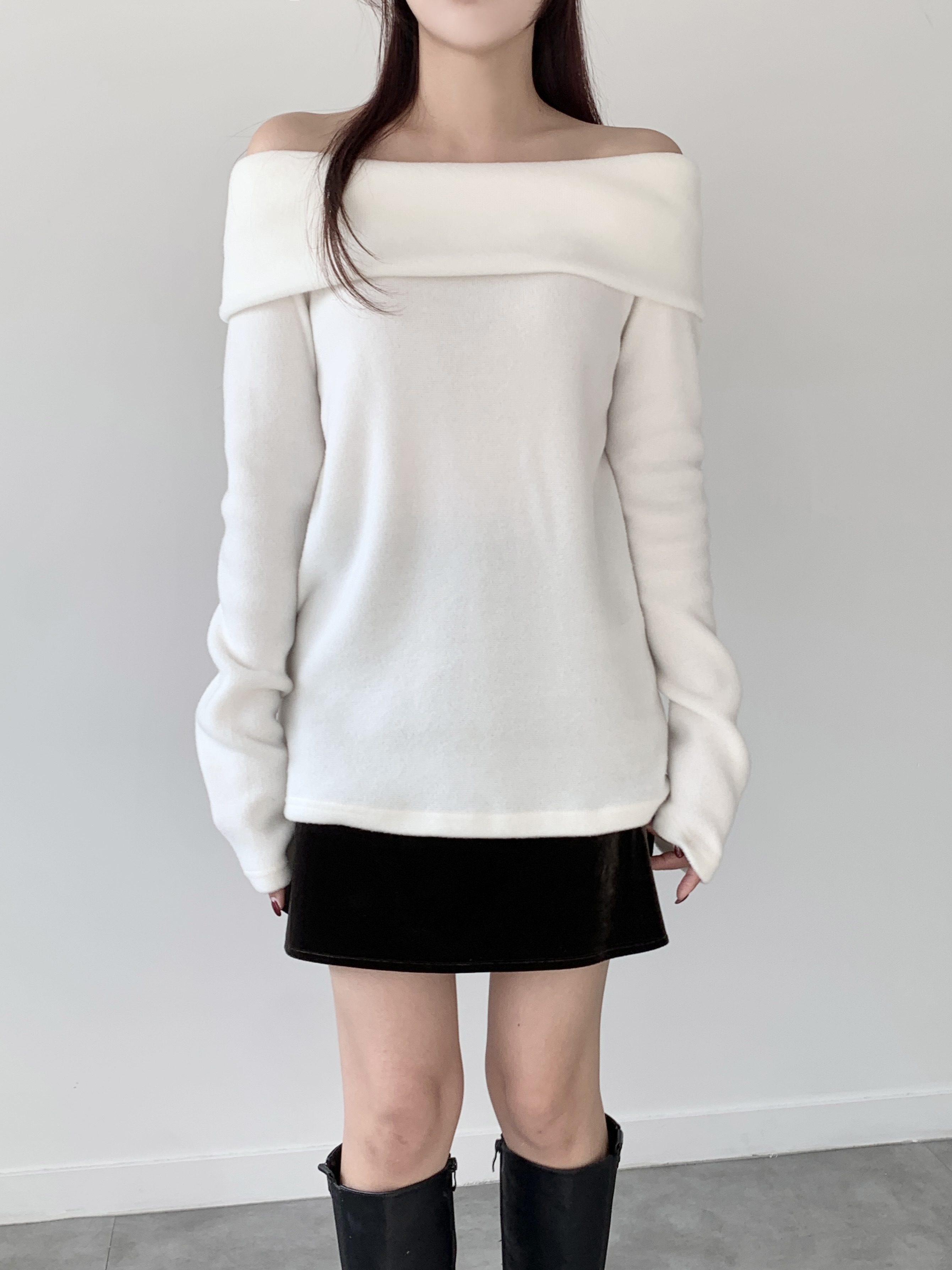 両起毛オフショルロングTシャツ | 詳細画像10