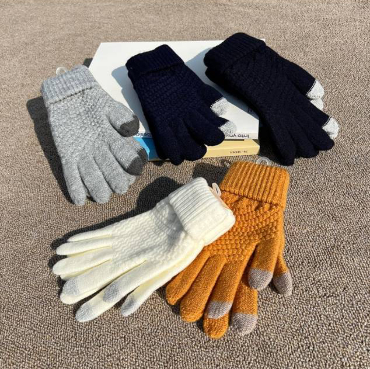 *スマホ対応*エンボスニット手袋 | 詳細画像6