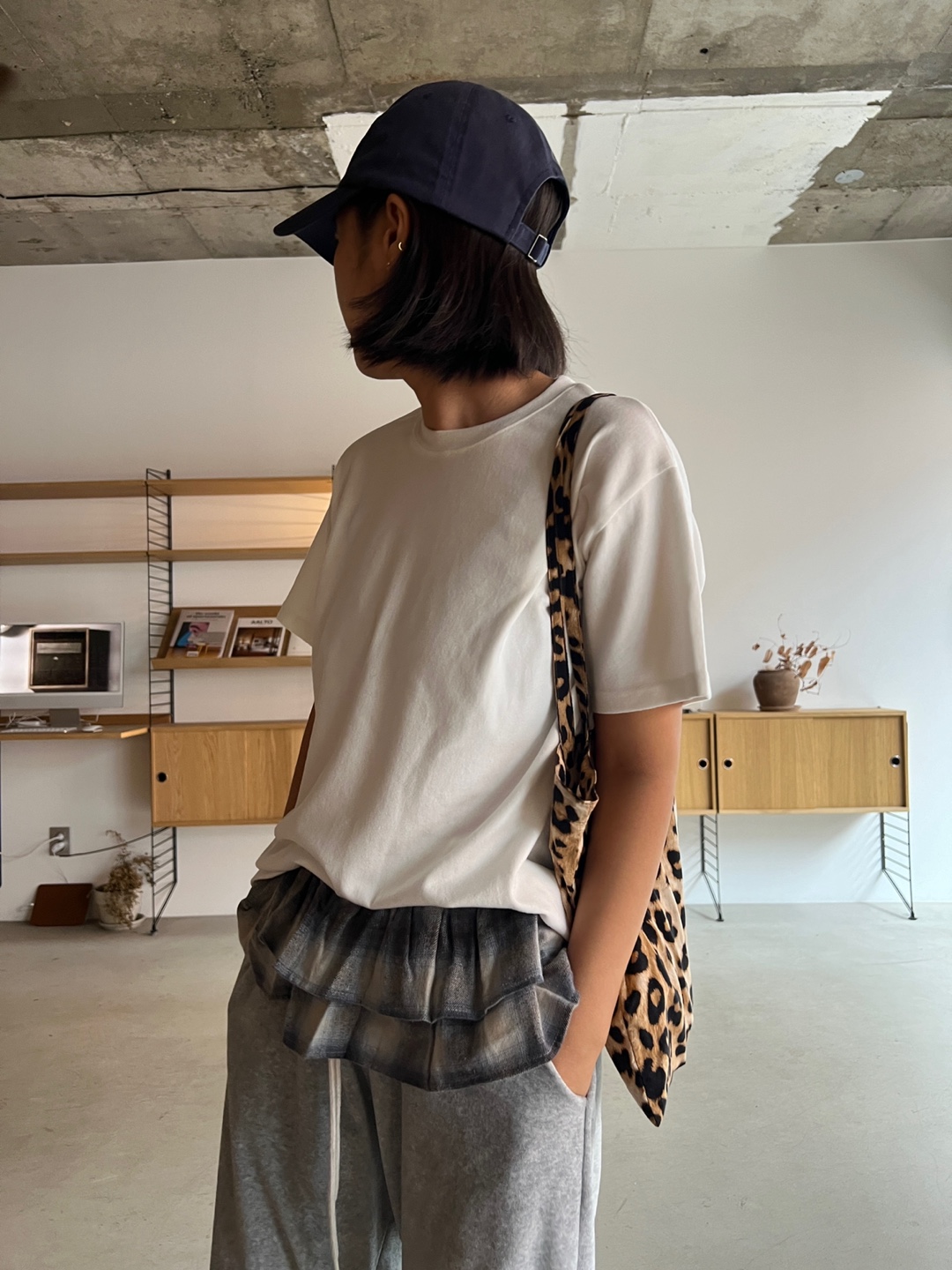 起毛ラウンドネック半袖Tシャツ | 詳細画像2