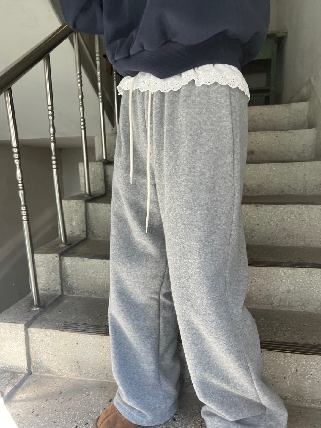2WAY両起毛アイレットレーススウェットパンツ | 詳細画像10