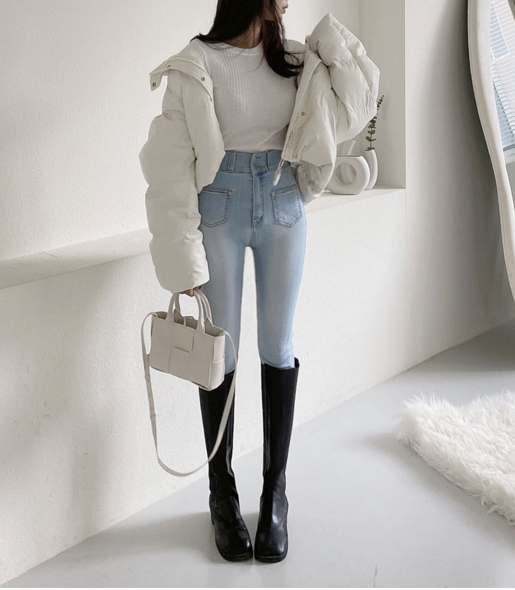 ツーボタンアウトポケモンスキニーデニムパンツ | 詳細画像4