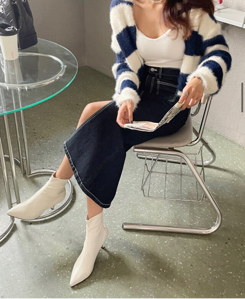 アウトポケットスリットマーメイドデニムスカート | 詳細画像13