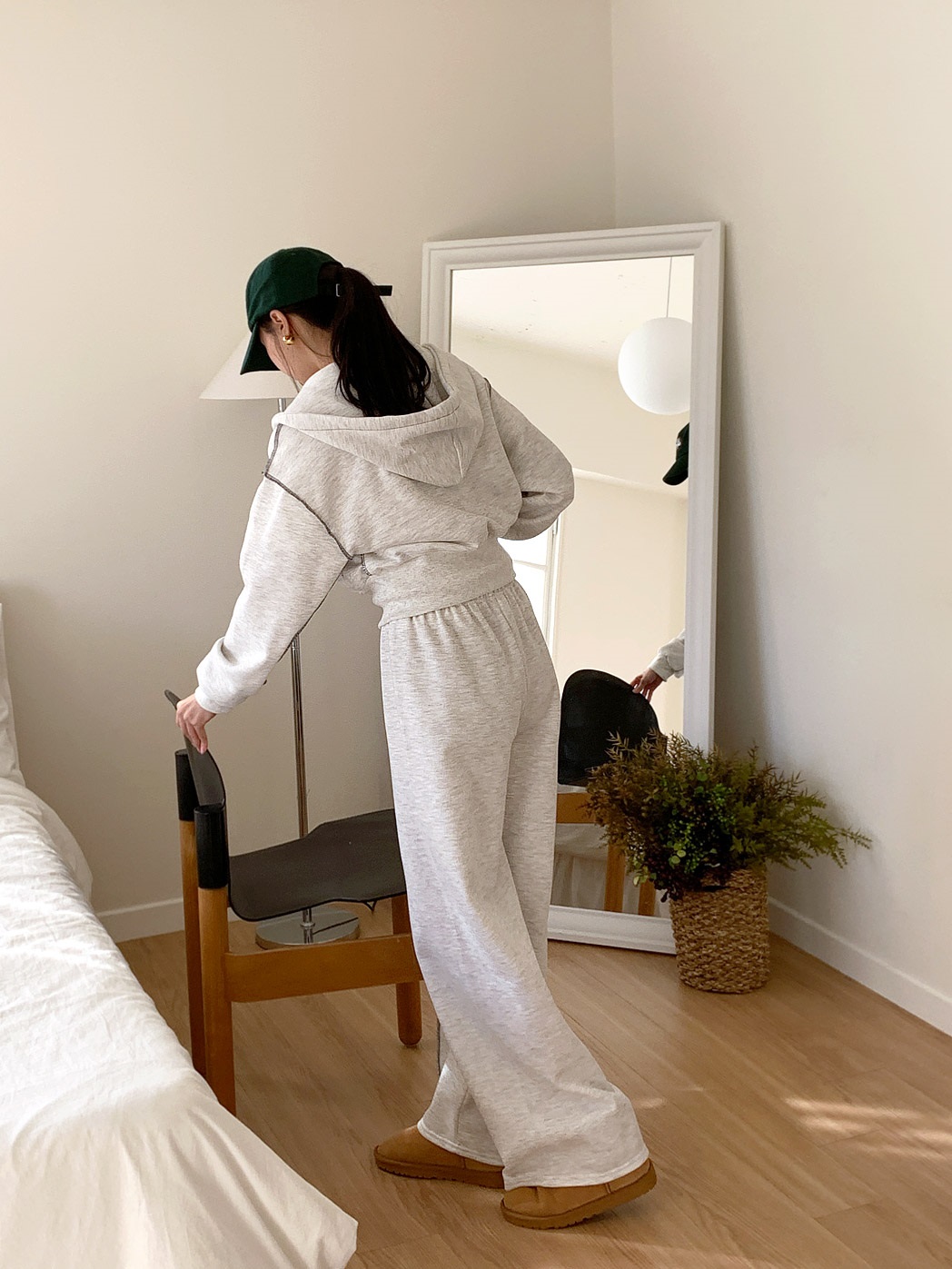 裏起毛ステッチジップパーカー&イージーパンツSET | 詳細画像14