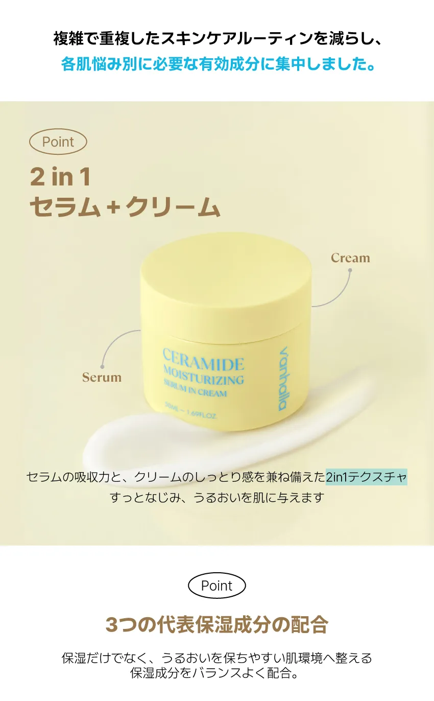 [バンハラ] セラミドモイスチャライジングセラムインクリーム | 詳細画像6