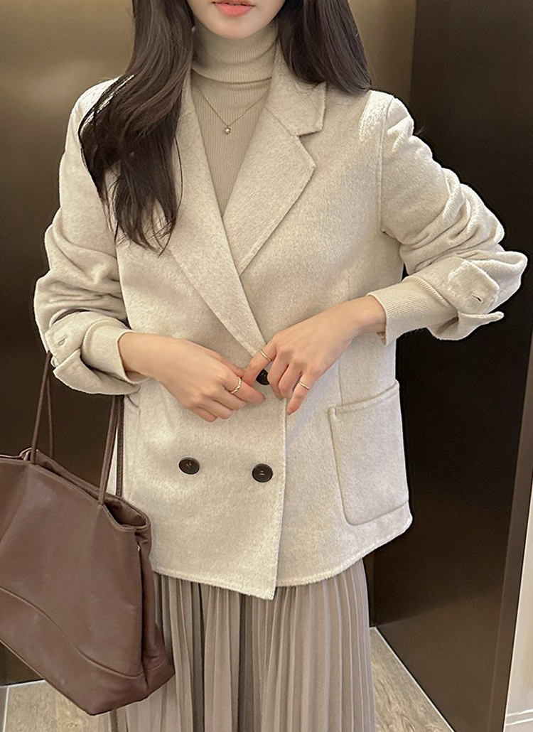 ◆IT MICHAA カシミアブレンディドハンドメイドジャケット ◇IT MICHAA カシミアブレンディドハンドメイドジャケット