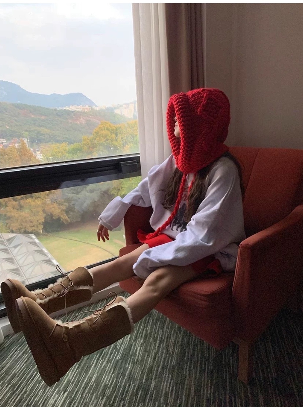 ツイストリボンケーブルニットバラクラバ | 詳細画像9