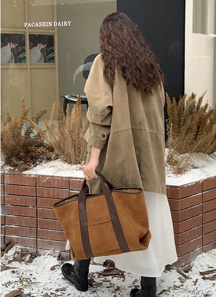 ポケットエコスエードトートバッグ | レディースファッション通販 - DHOLIC