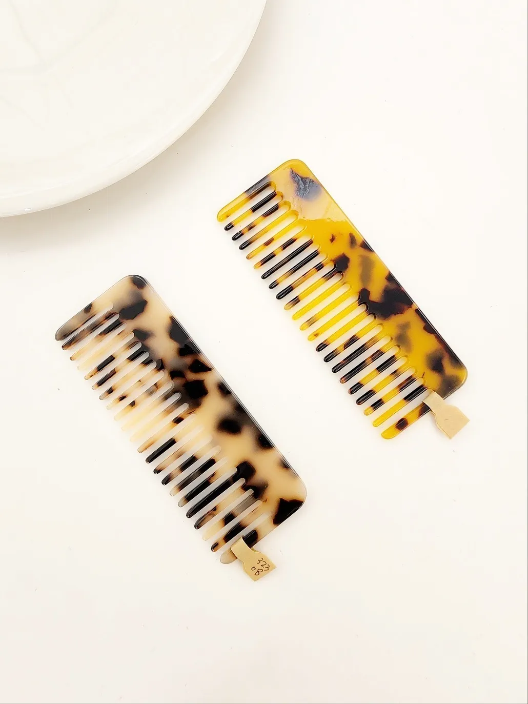 べっ甲風スクエアコーム | 詳細画像1