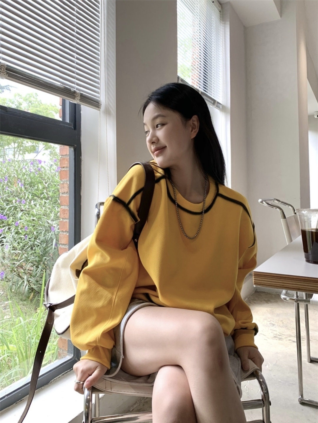 ペイント配色ラインルーズスウェット | 詳細画像10