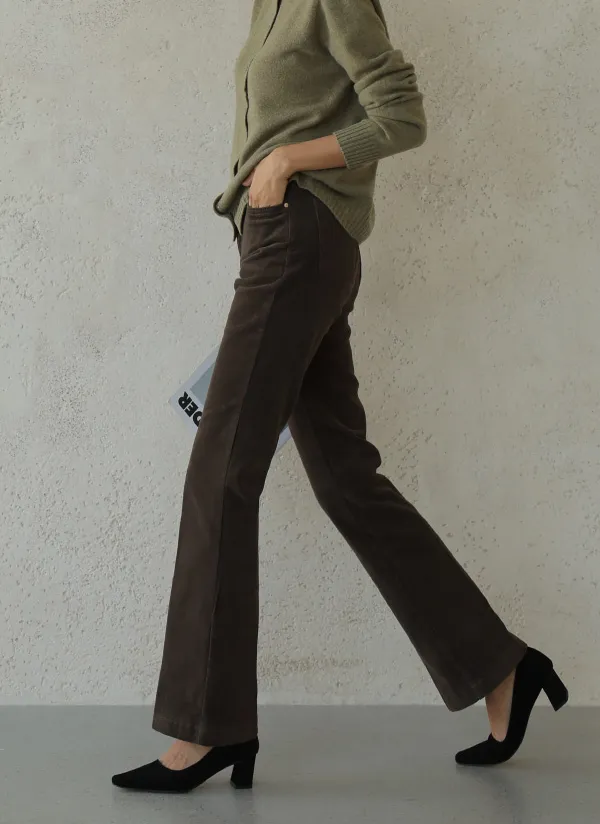 裏起毛コーデュロイフレアパンツ | aboutsome | 詳細画像1