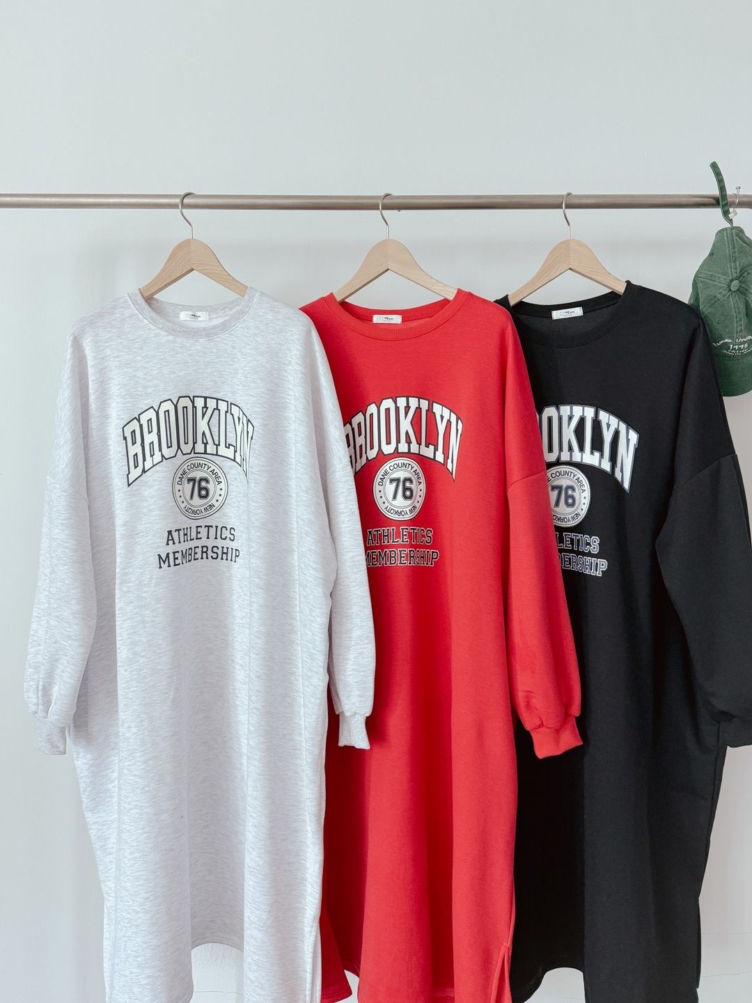 裏起毛BROOKLYNスリットスウェットワンピース | 詳細画像2